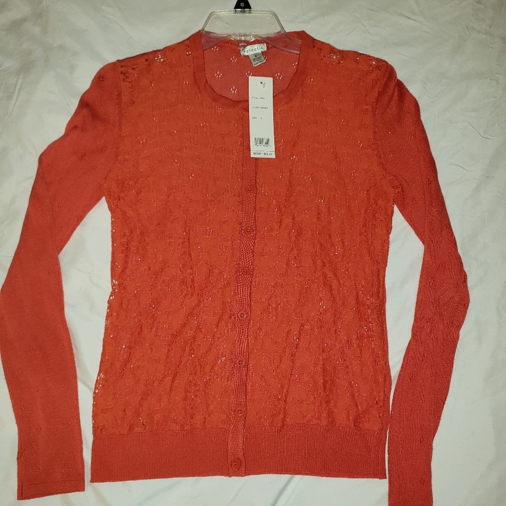 Red Cardigan Sweater